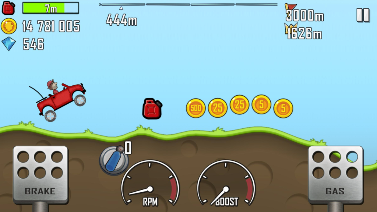 Hill Climb Racing Mod APK with Diamonds and Coins in the game